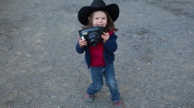 Hawkeye Huey with his FujiFilm camera.