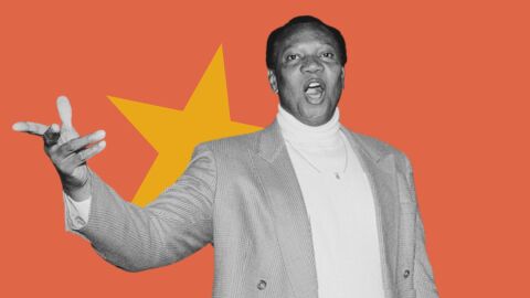 Portrait of Simon Estes singing.