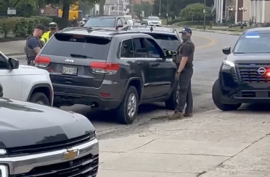 A new federal lawsuit claims ICE agents in Springfield have violated the First Amendment rights of observers. This image was taken from videos submitted as evidence in the case.