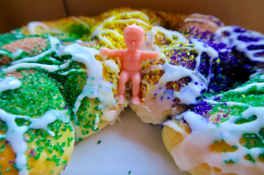 King cake is a symbol of Mardi Gras in New Orleans