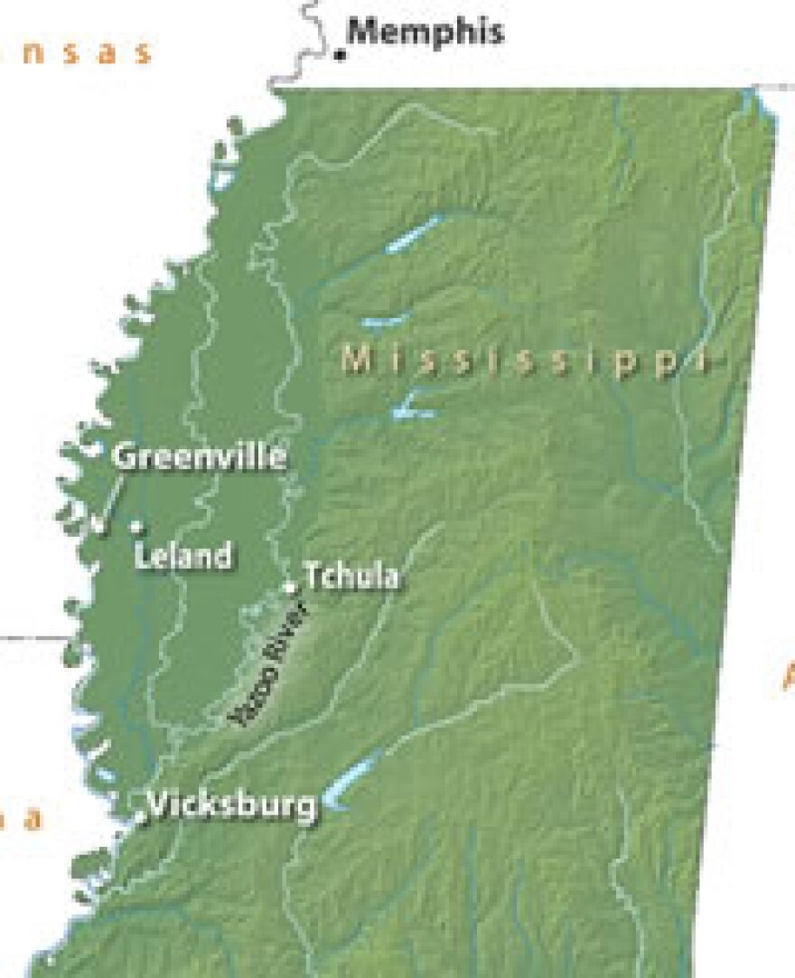 In the state of Mississippi, the Mississippi Delta is defined as the alluvial plane between the Yazoo and Mississippi rivers. 