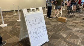 A vaccination clinic in Westerville north of Columbus in June