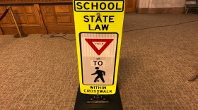 Cincinnati is installing paddles like this in crosswalks to try to prevent pedestrian injuries and deaths.