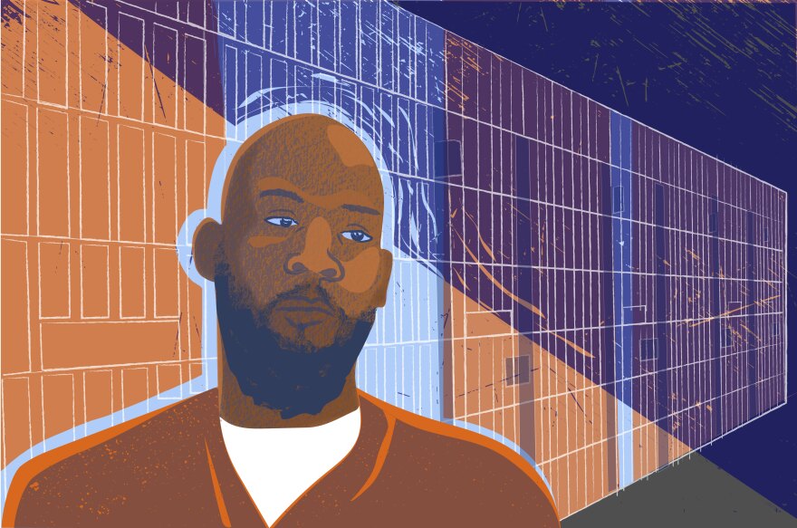 An illustration of Marcellus Williams, who is scheduled to be put to death in Missouri on Tuesday.