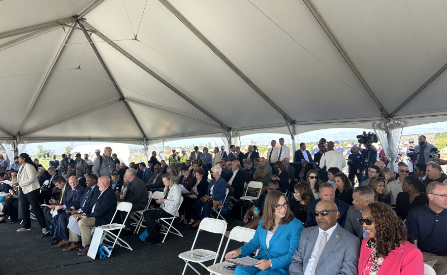 Delaware lawmakers, union leaders, and private industry stakeholders gathered Sept. 14 at the site where the Delaware Containment Terminal is set to open in early 2029.