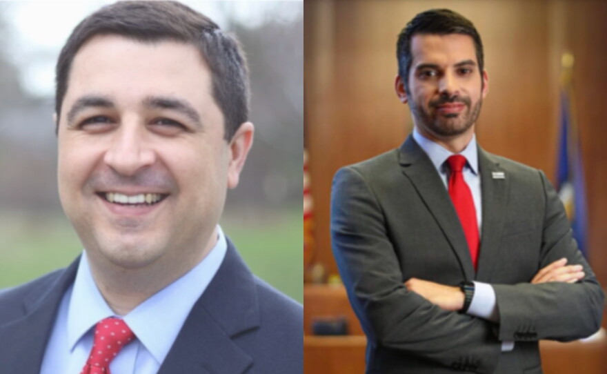 Democrat Josh Kaul (L) is facing Republican Eric Toney (R) in the race for Wisconsin's attorney general.