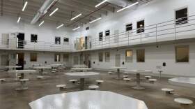 Inside CoreCivic, a private prison in Leavenworth, Kan. (Nick Ingram/AP)