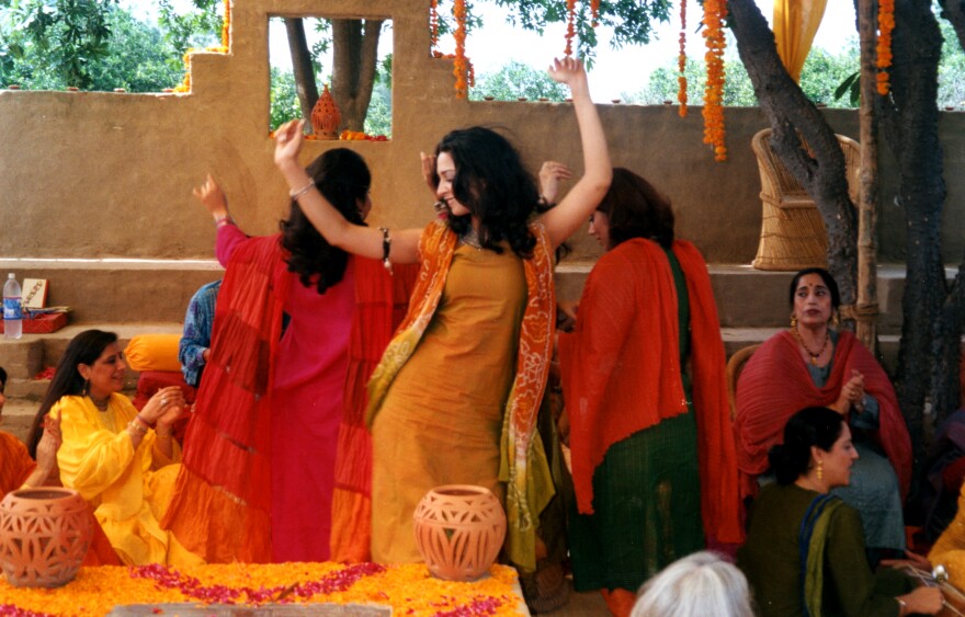 "We are the combination of the traditional and the modern. We don't let go of our values and yet we dance in tandem with the West," says Indian composer and filmmaker Vishal Bhardwaj. Above, a still from the film <em>Monsoon Wedding</em>.