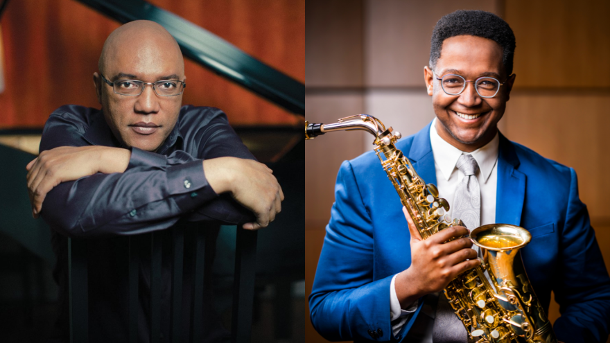 Composer Billy Childs and saxophonist Steven Banks.