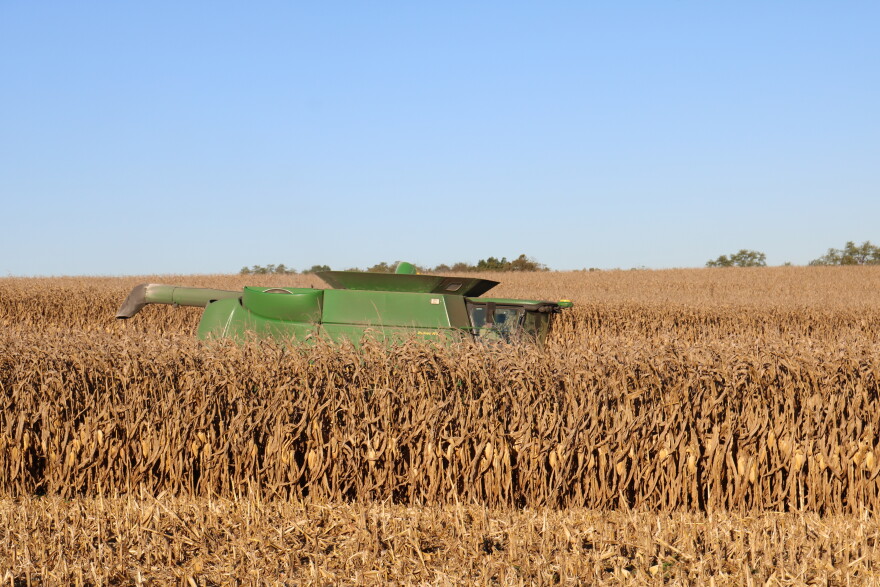 Brennan Gilkison is a farmer in Clark and Fayette Counties. He's spending more than $600 a day on diesel for just one combine while the price per gallon is over $6.