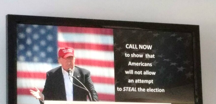 The Great America PAC, a super PAC supporting Donald Trump, is airing a TV ad encouraging his supporters to express their worries about a rigged election.