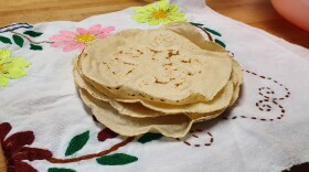 Corn tortillas made with 2 ingredients (masa and water), great skill and lots of love.