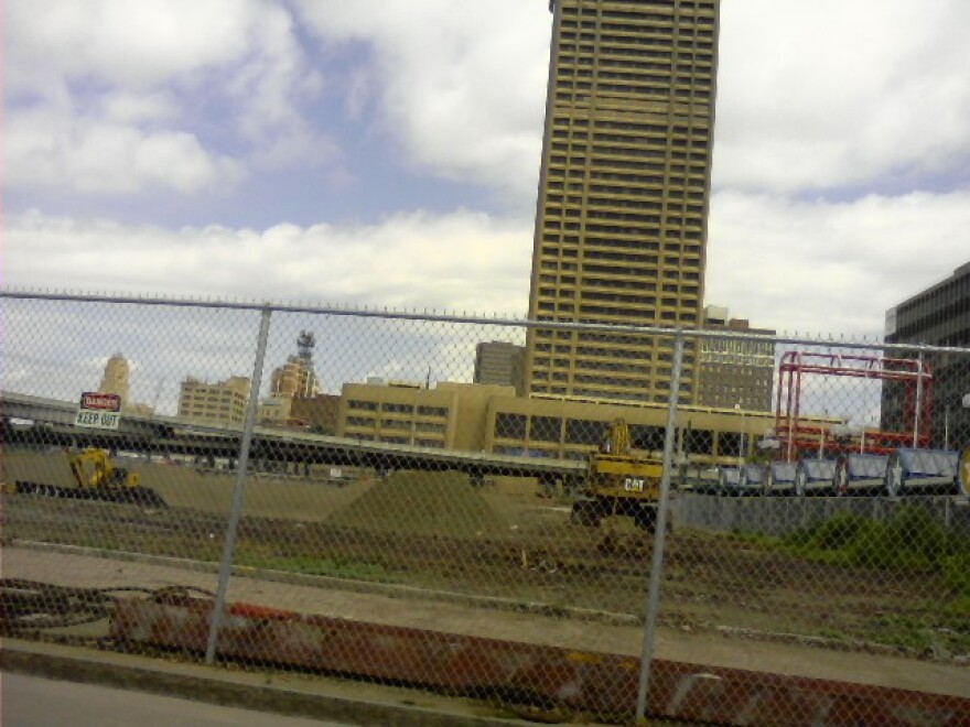 Former site of old Aud, future site of a Bass Pro