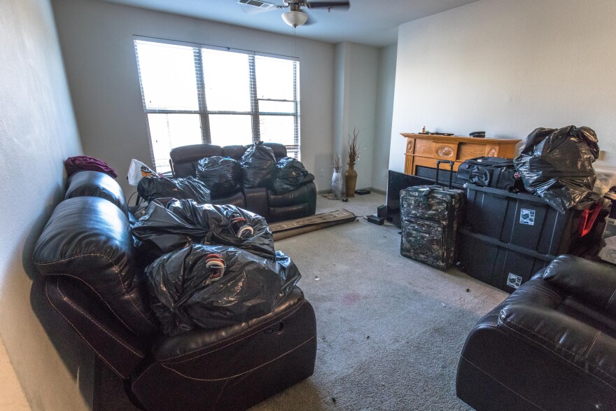 Denise Chapman's north Charlotte apartment, while being packed up in preparation for her forced eviction, is seen Nov. 11.