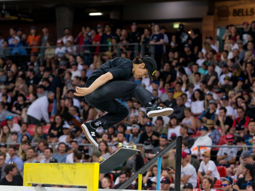 Alexis Sablone of the U.S., shown here in 2018, will compete in the Olympic debut of skateboarding.