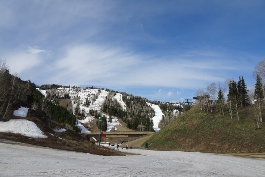 Runs at the Deer Valley Resort on March 28, the final weekend of 2026 operations. The winter season brought record low snow, and record high temperatures, to the Wasatch Back and other locations across the Mountain West.