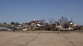 Dozens of homes were leveled by a tornado near Enid.
