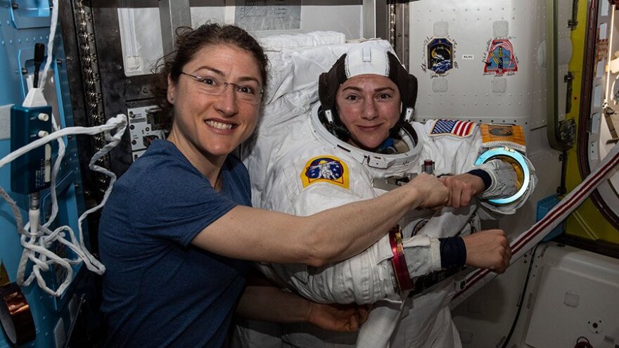 First All-Female Spacewalking Team -- With NC Astronaut --Makes History | WFAE 90.7 - Charlotte's NPR News Source