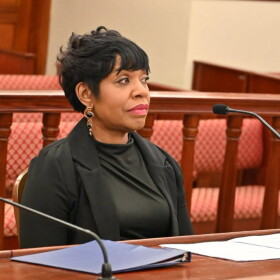 Pictured: Virgin Islands Taxicab Commission Executive Director Melissa Smith testifies before the Senate Committee on Government Operations, Veterans Affairs and Consumer Protection during Monday’s hearing on the commission’s response to findings from an Inspector General audit.