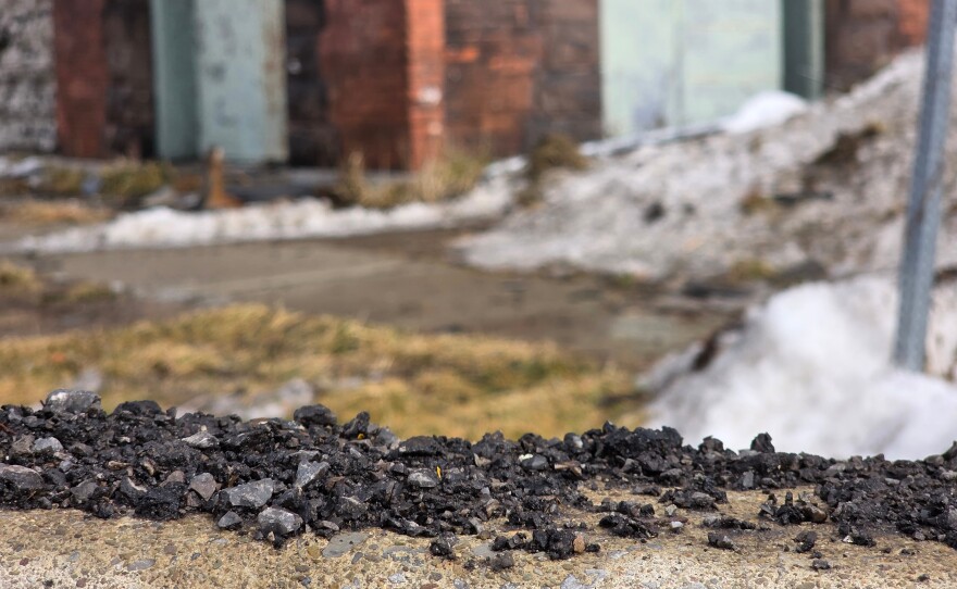 Damage and debris is seen outside the St. Ann's School, which sustained extensive fire damage on Jan. 16, 2026.