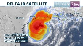 Hurricane Delta Satellite