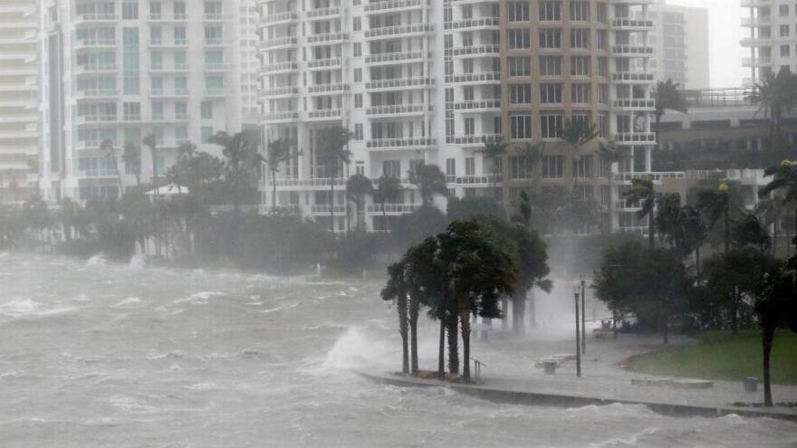  Hurricane Irma flooded Brickell Drive and other parts of Miami-Dade County in 2017.