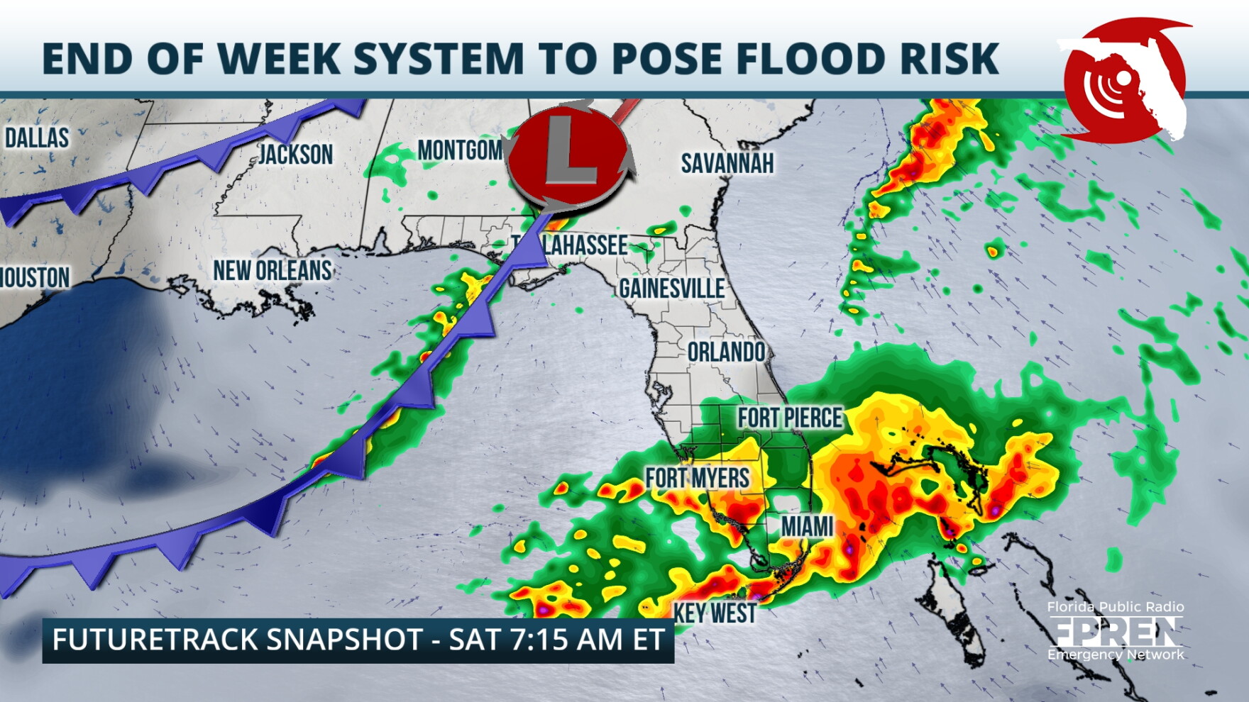 Widespread rain for Florida Friday and Saturday, local flooding and ...