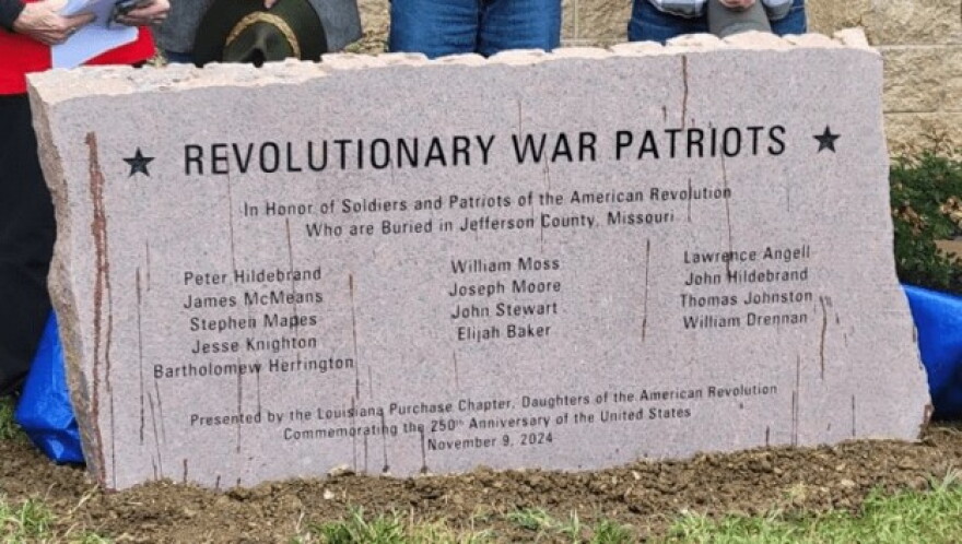 Louisiana Purchase marker dedication, November 2024.