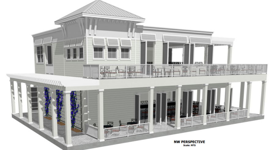 The conceptual site plan for Rooftop at Riverside which is planned to open in Downtown Bonita Springs this year.