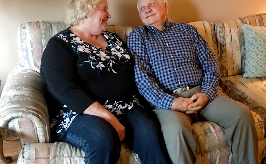 Carol and Lloyd Bates in Denver, Colo. "I understood very well the dangers of having a gun in the house and what it could lead to," says Lloyd. So, after his dementia diagnosis, they locked away his Colt .45-caliber revolver.