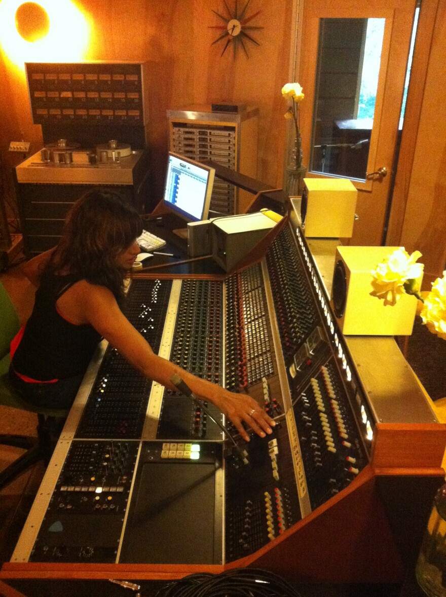 Kumar in the Fidelitorium studio in Kernersville, NC in 2012.