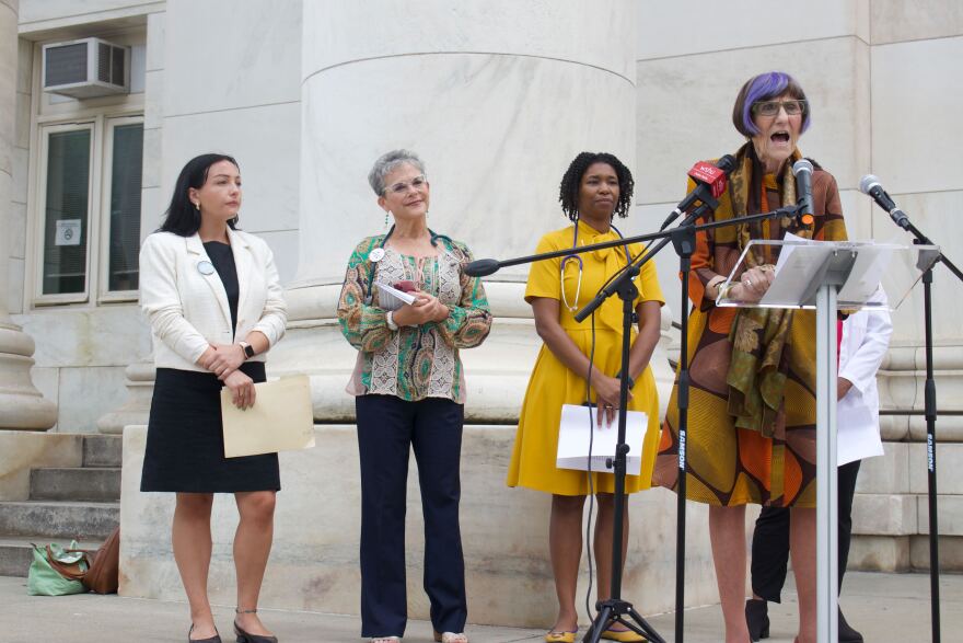 FILE: Liz Gustafson, left, will lead Reproductive Equity Now as Connecticut's state director.