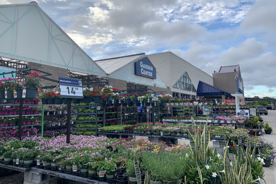 The outside section of the garden center at Lowe's Home Improvement store in Bloomington.