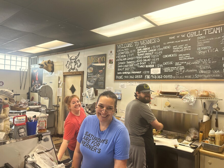 Werner’s serves a traditional Reuben, but they also serve a turkey version, which is delicious (sometimes distinguished as a “Rachel” if you swap the kraut for coleslaw).