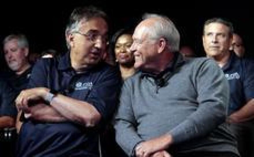 FCA CEO Sergio Marchionne and UAW President Dennis Williams