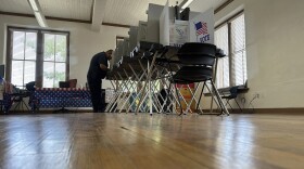 A voter casts his ballot at a polling location in Bernalillo, N.M., on Tuesday, June 4, 2024. New Mexico voters are picking their partisan favorites in Tuesday's primary to reshape a Democratic-led Legislature, with all 112 seats up for election in November. (AP Photo/Susan Montoya Bryan)