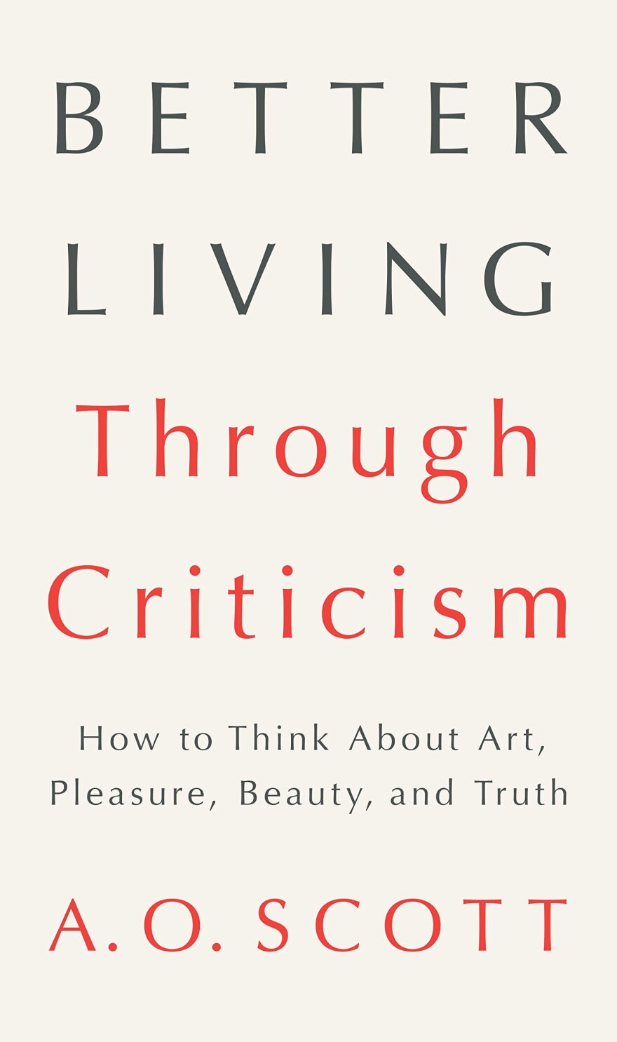 Book Cover - Better Living Through Criticism