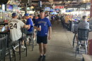 People walking in a bar