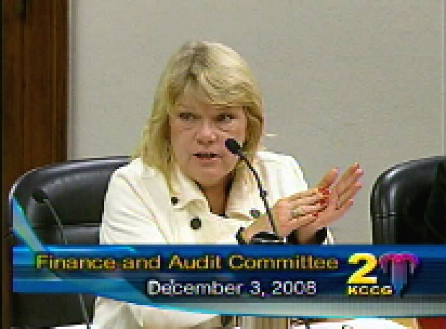 Councilwoman Deb Herman tells her colleagues the growing shortfall forecast for Kansas City now stands at 20% of next year's general fund budget.