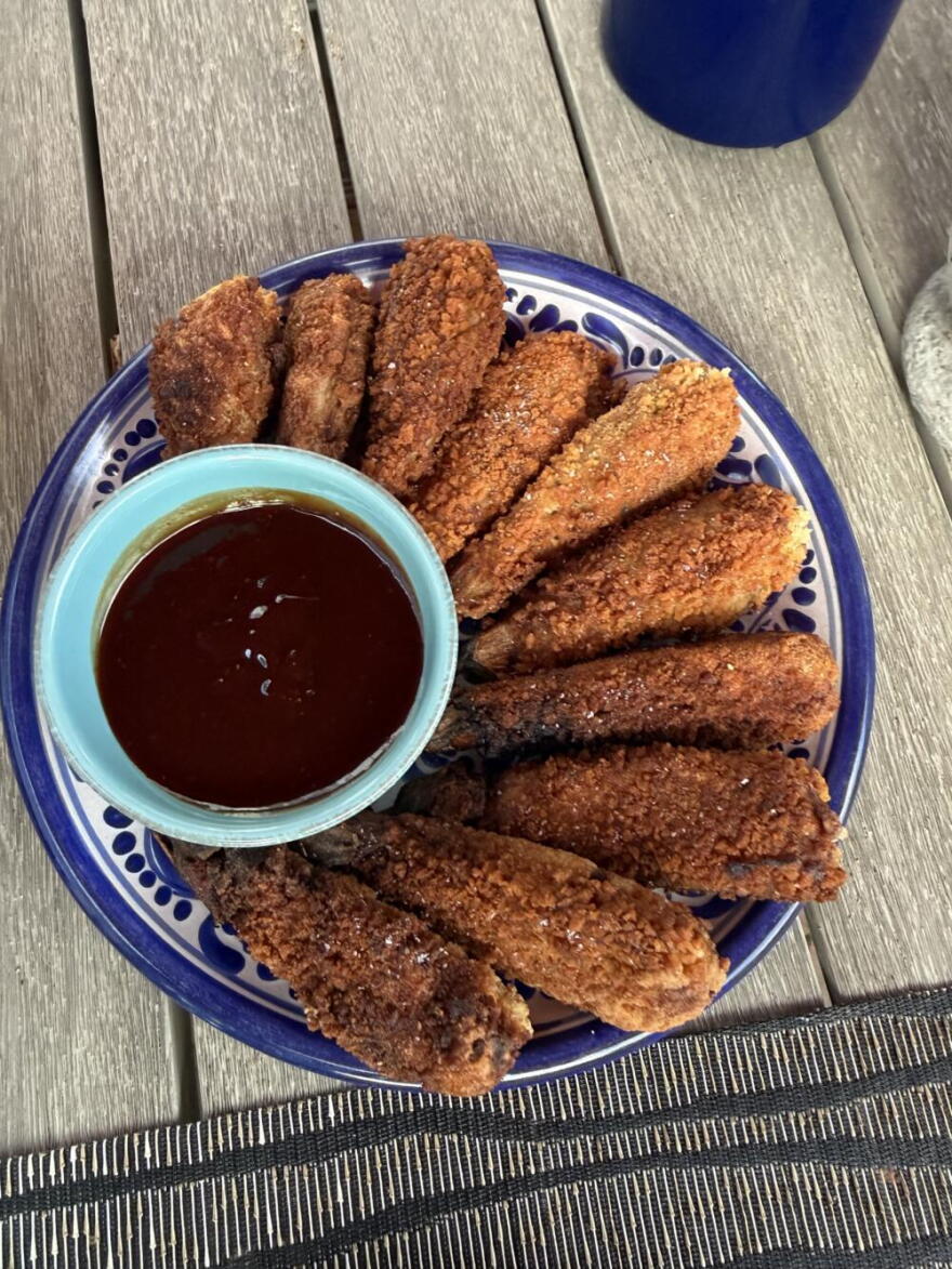 Eggplant 'katsu.' (Kathy Gunst/Here & Now)