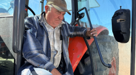 Martin Thompson said hay is in tight supply this year, and diesel prices aren't helping his ranch and farm on Sept. 29, 2026.