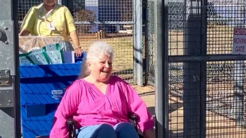 Cathy Lamb leaves Mabel Bassett Correctional Center on Wednesday, Feb. 18, 2026