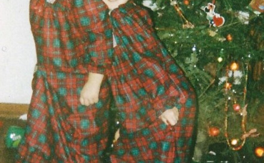 Performing "Sisters" from "White Christmas" started early fo these Kirkwood sisters. Stephanie Thayer is on the left with Emma Clemenson on the right.