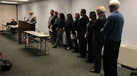 Community leaders and activists gathered to voice concerns regarding CoreCivic's proposed detention facility.