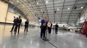 Governor JB Pritzker at Chicago-Rockford International Airport