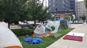 After being displaced from Third Street this summer, some homeless moved to a spot near Jack Casino. This camp was also disassembled.
