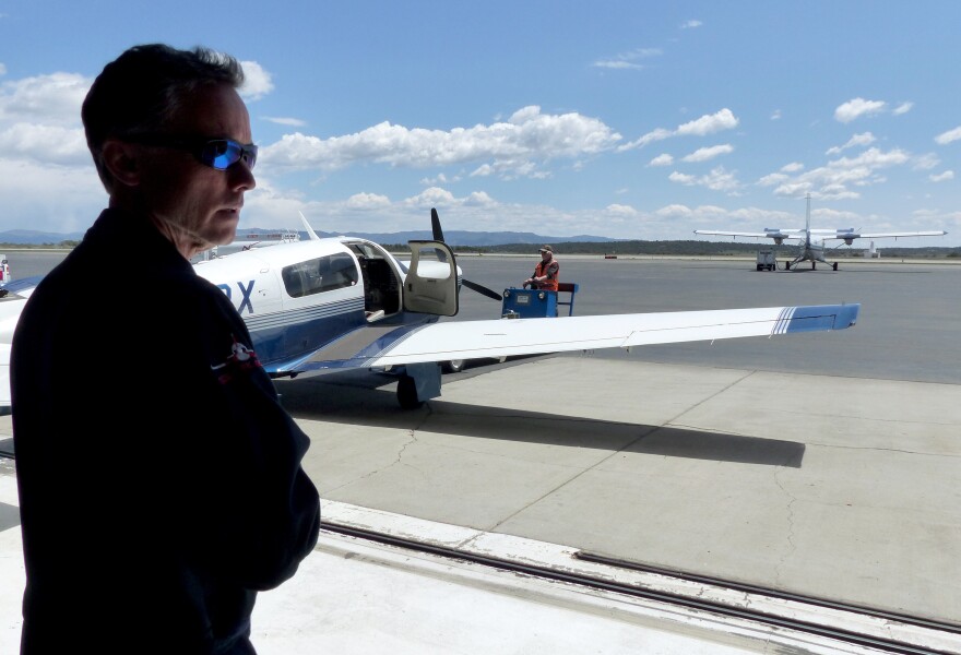 Stephen Conley, a researcher with UC Davis, has been flying over the Southern California gas leak every week to measure the amount of methane released into the atmosphere.
