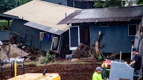 Homes at Otake Camp were pushed off their foundations and swept away by recent flooding. (March 25, 2026)