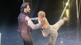 Tigran Sargsyan (left) stars as Dracula in the State Street Balet production of Dracula, A Dark Shadow.