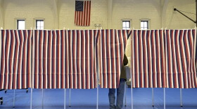Voting booths filled the the Ward Five Community Center during the New Hampshire primary in Concord, New Hampshire on February 11, 2020.   (JOSEPH PREZIOSO/AFP via Getty Images)
